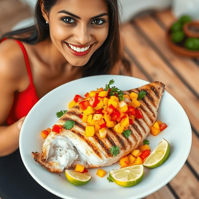A vibrant Holi platter with golden fish fry