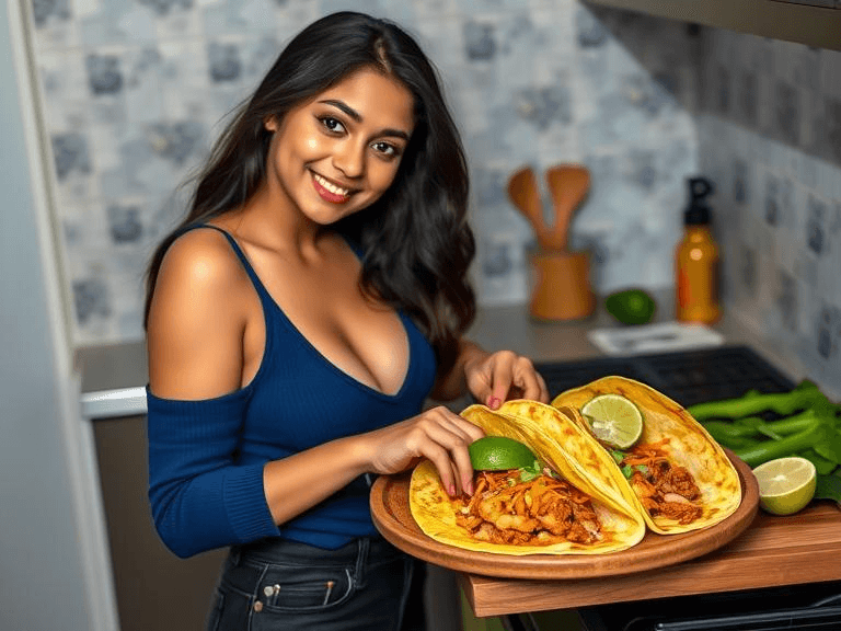 Golden brown fish tacos