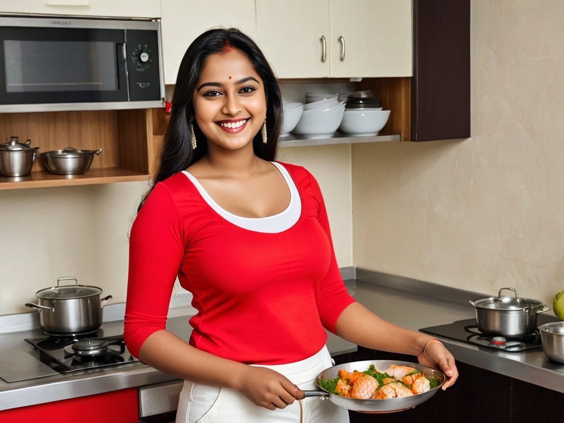 preparing a fish dish